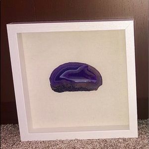 NEW One-of-a-kind natural agate stone slice 10” x 10”